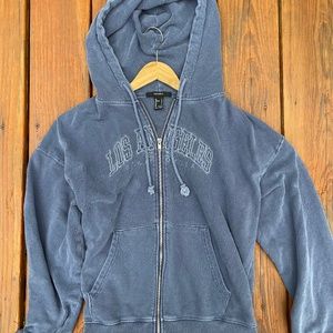 Blue Washed Los Angeles Zip Up